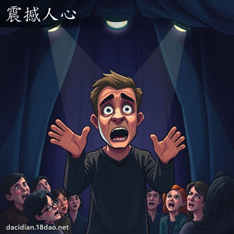震撼人心 - 國語大辭典配圖