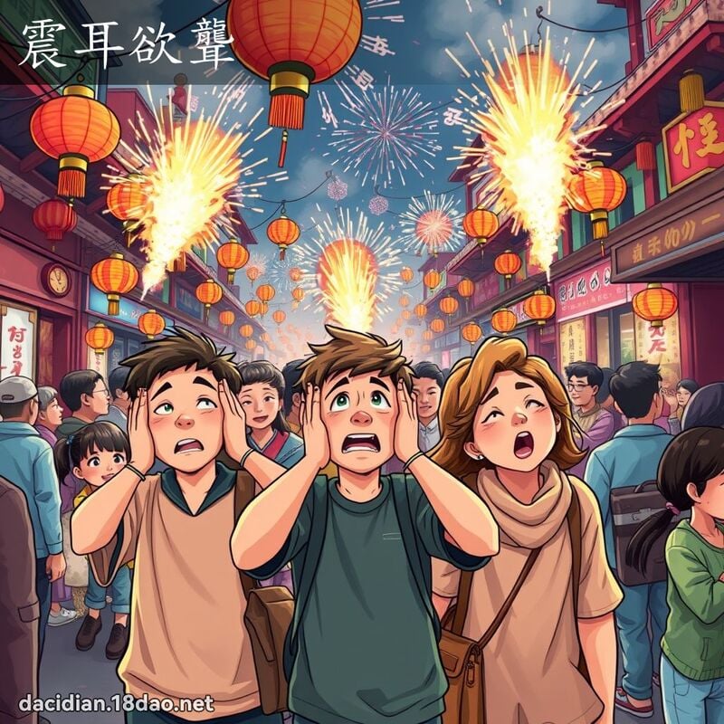 震耳欲聾 - 國語大辭典配圖