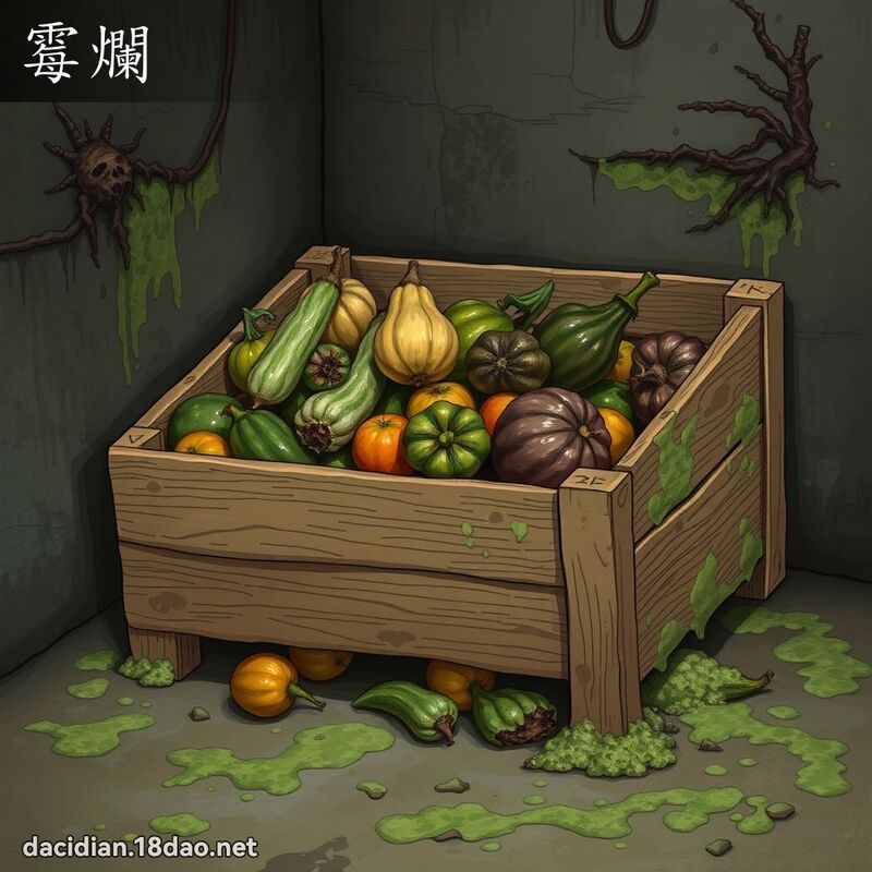 霉烂 - 国语大辞典配图
