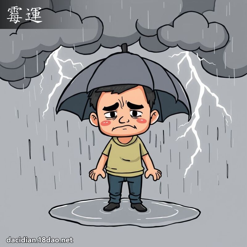 霉运 - 国语大辞典配图