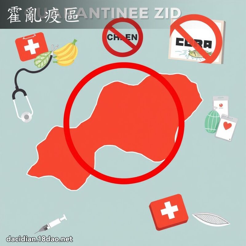 霍乱疫区 - 国语大辞典配图