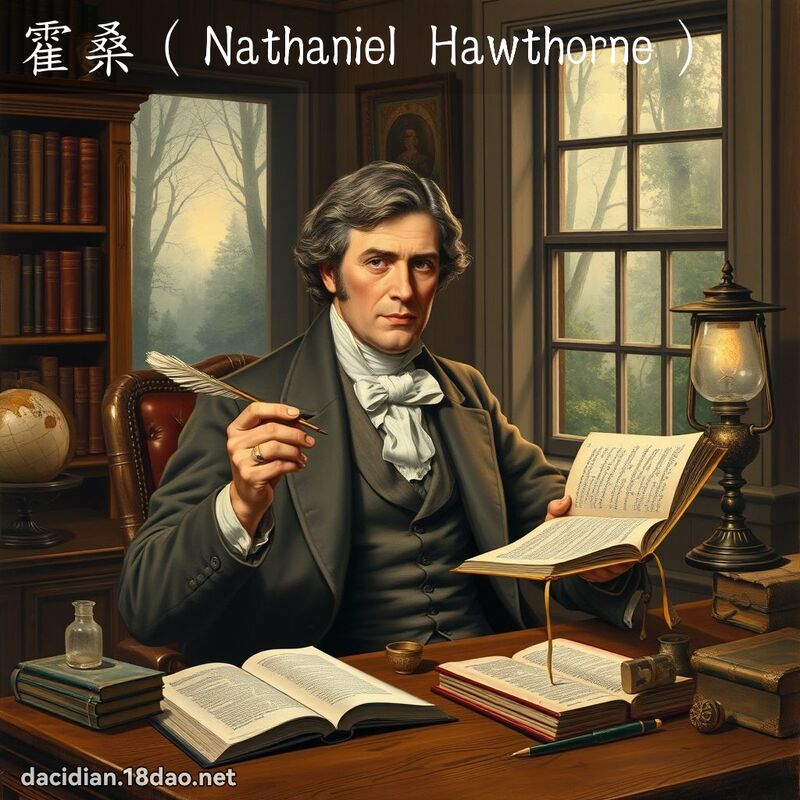 霍桑（Nathaniel Hawthorne） - 國語大辭典配圖