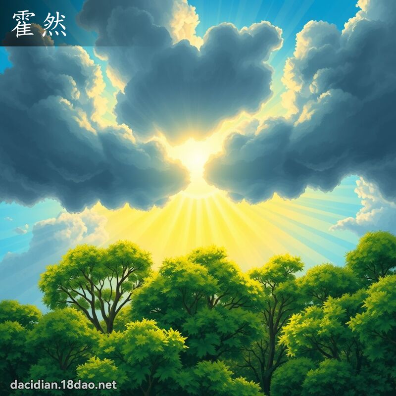 霍然 - 国语大辞典配图