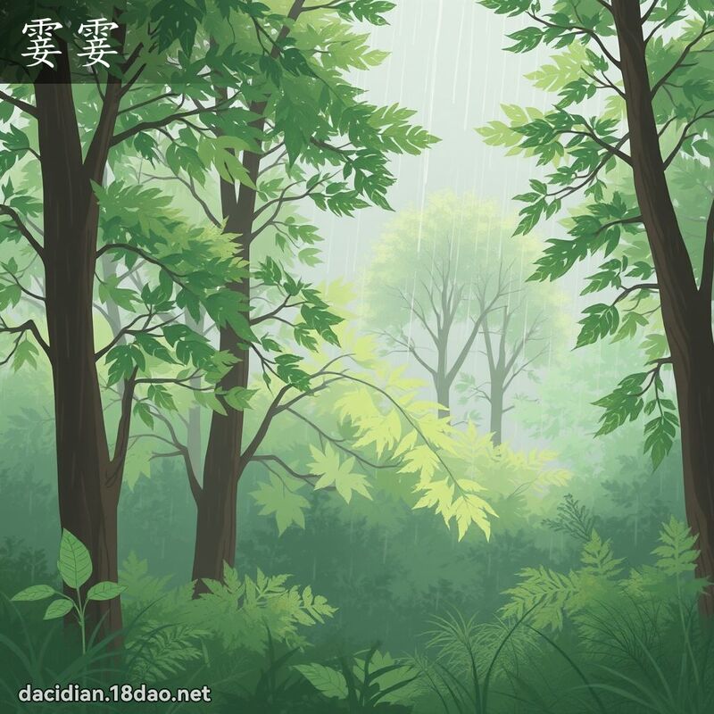 霎霎 - 國語大辭典配圖