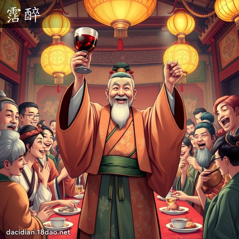 霑醉 - 國語大辭典配圖