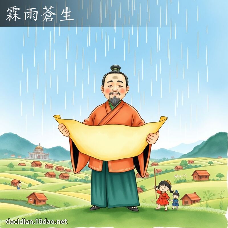 霖雨苍生 - 国语大辞典配图