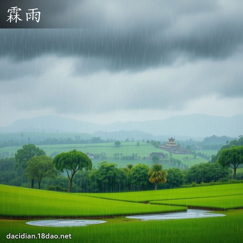 霖雨 - 國語大辭典配圖