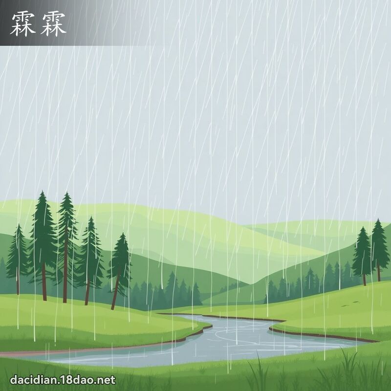 霖霖 - 国语大辞典配图