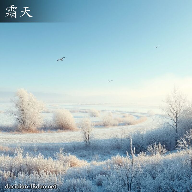 霜天 - 國語大辭典配圖