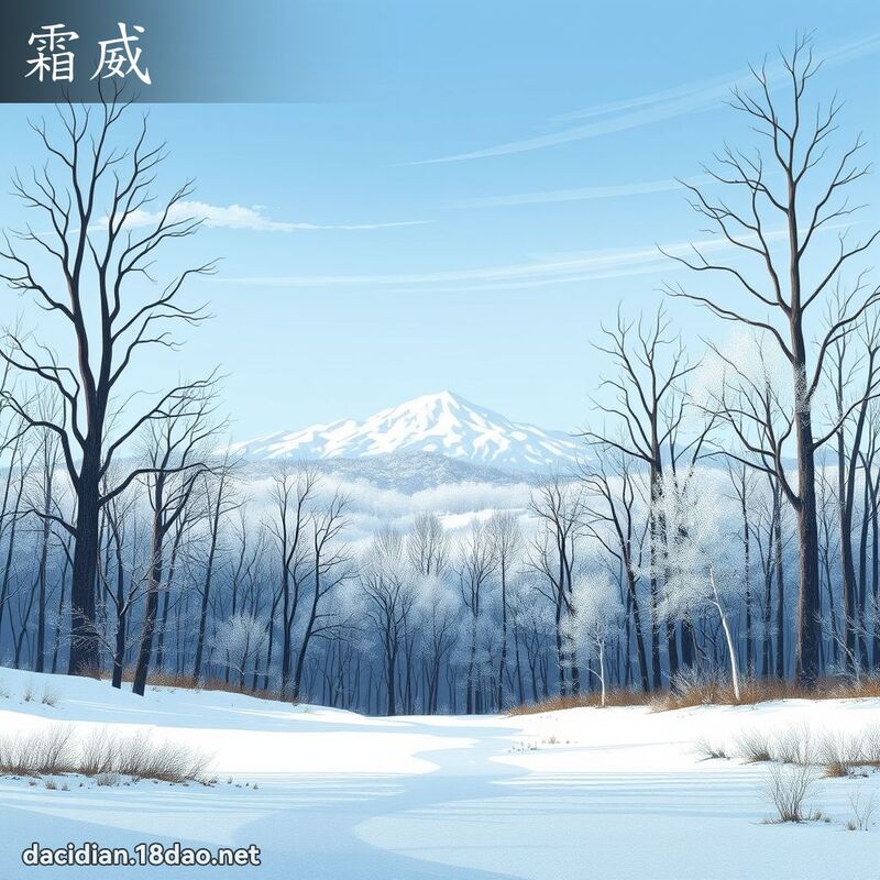 霜威 - 國語大辭典配圖