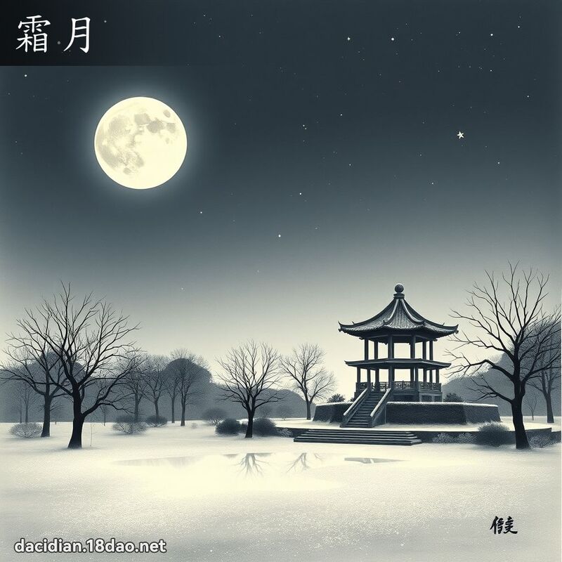 霜月 - 国语大辞典配图