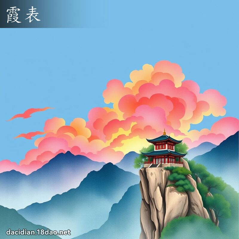 霞表 - 国语大辞典配图