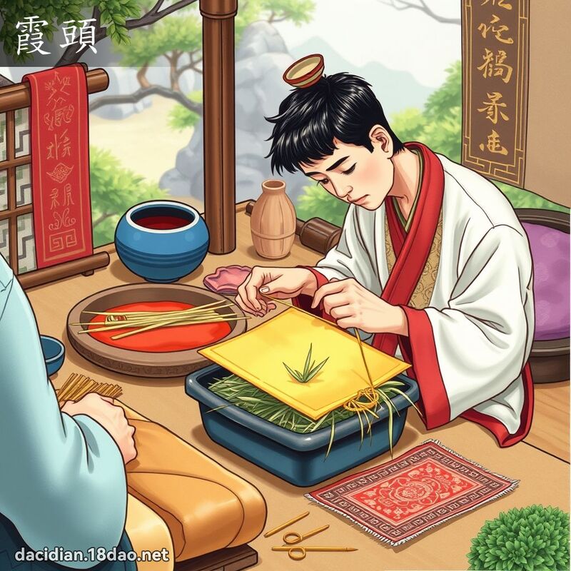 霞头 - 国语大辞典配图