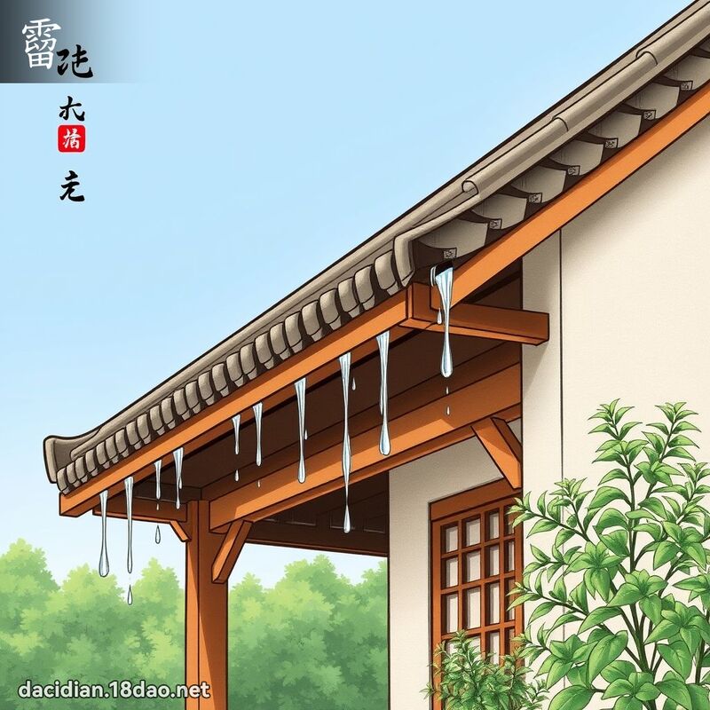 霤 - 國語大辭典配圖