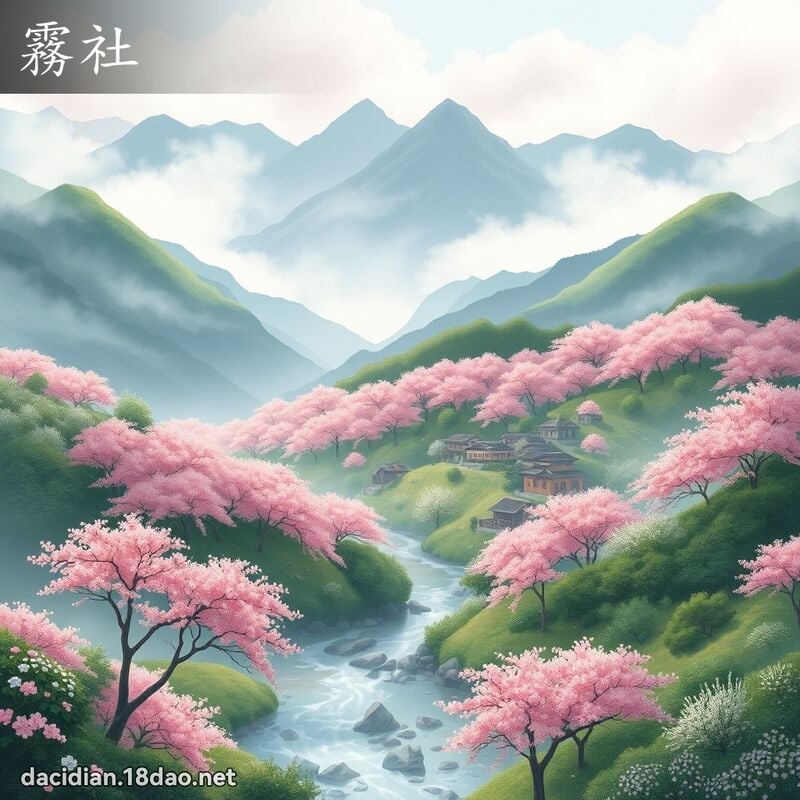 雾社 - 国语大辞典配图