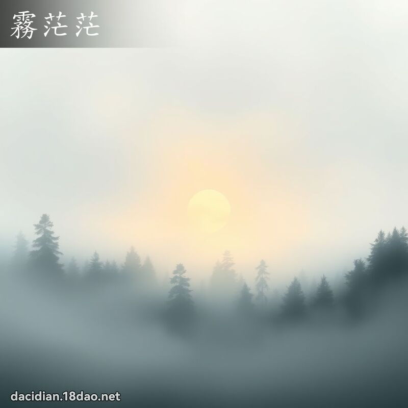 雾茫茫 - 国语大辞典配图