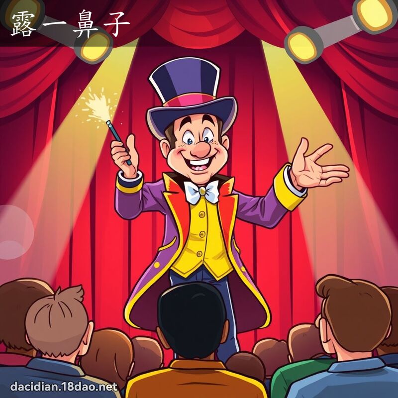 露一鼻子 - 國語大辭典配圖