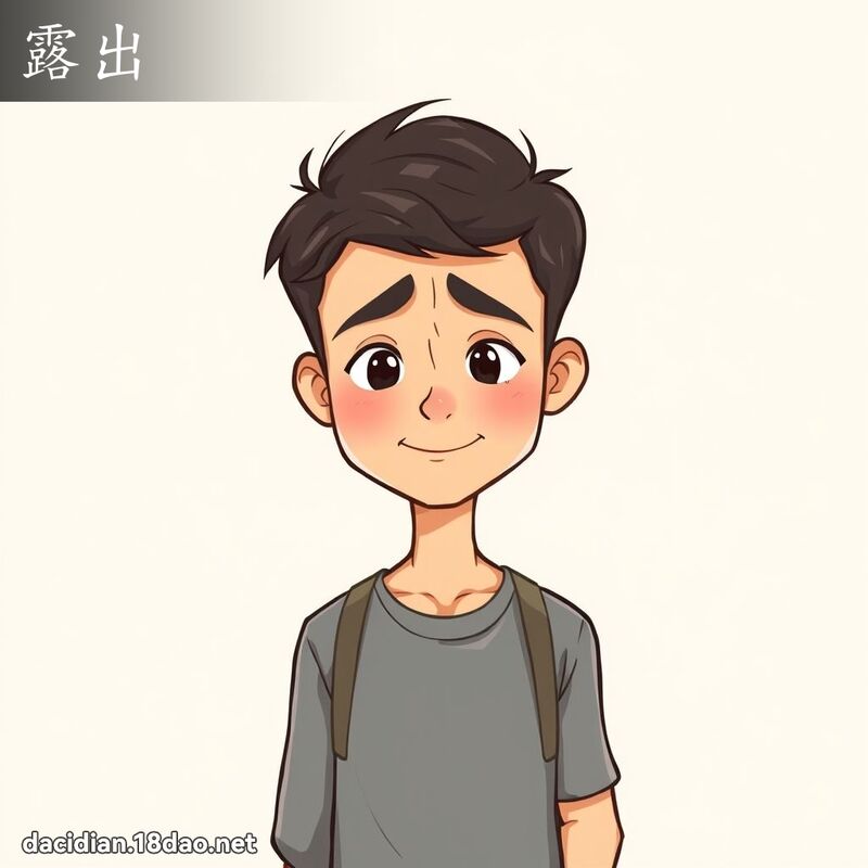 露出 - 國語大辭典配圖