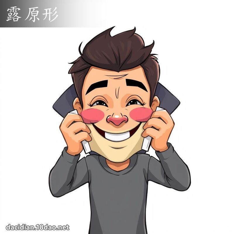 露原形 - 国语大辞典配图