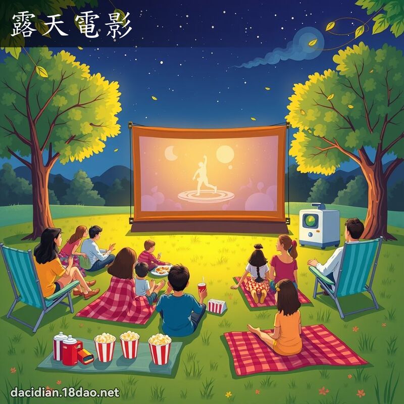 露天電影 - 國語大辭典配圖