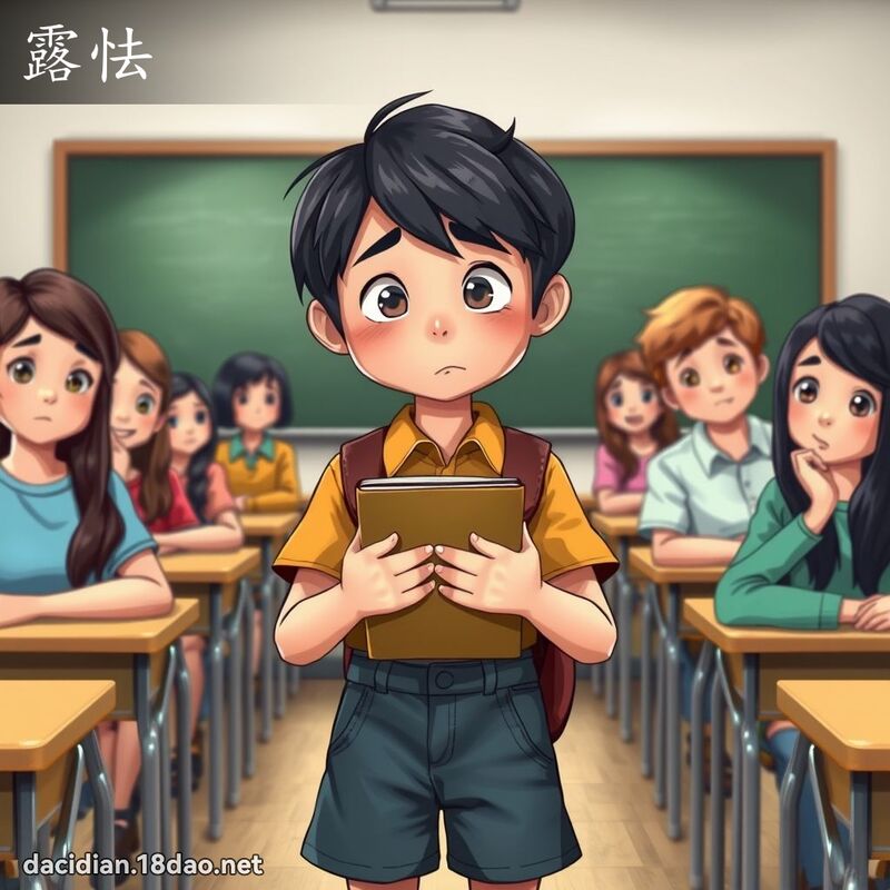 露怯 - 國語大辭典配圖