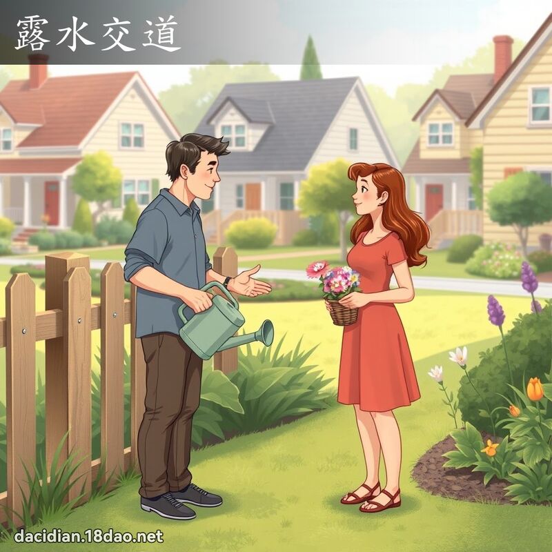 露水交道 - 國語大辭典配圖