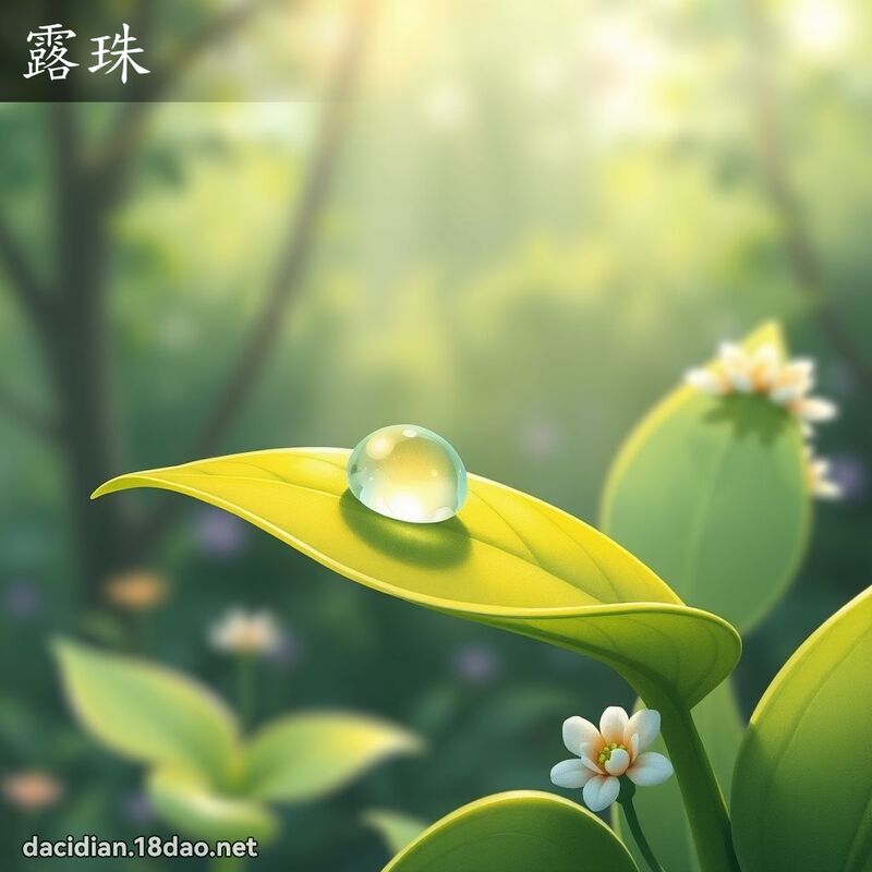 露珠 - 國語大辭典配圖