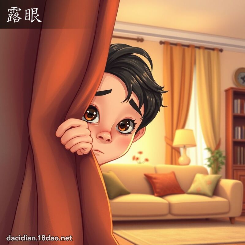 露眼 - 國語大辭典配圖