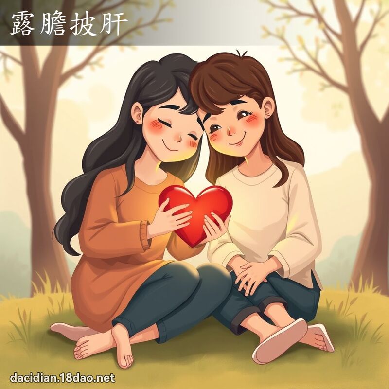 露膽披肝 - 國語大辭典配圖