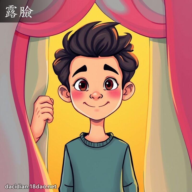 露臉 - 國語大辭典配圖