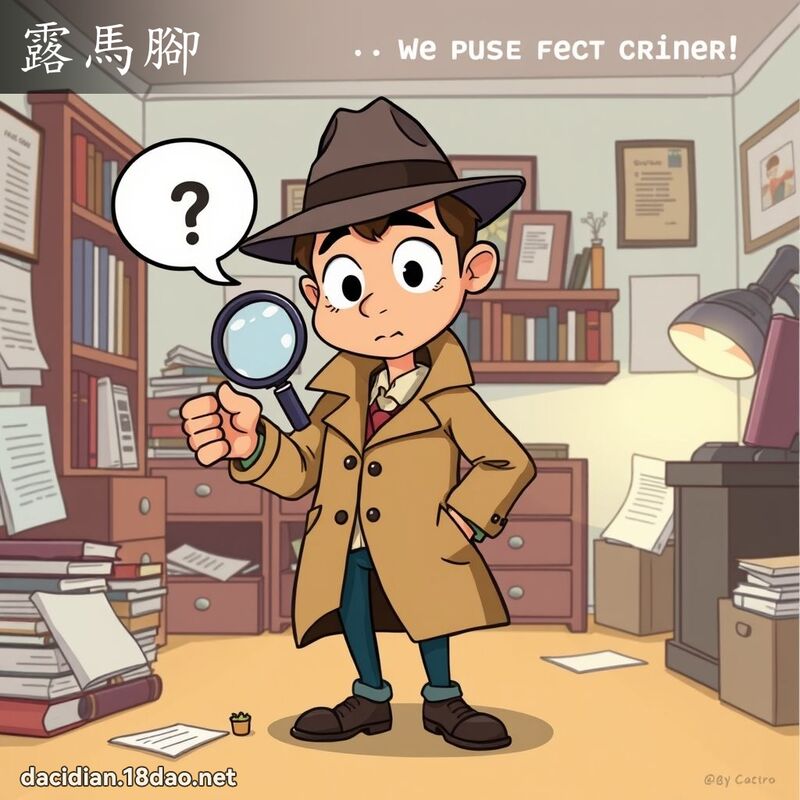 露马脚 - 国语大辞典配图