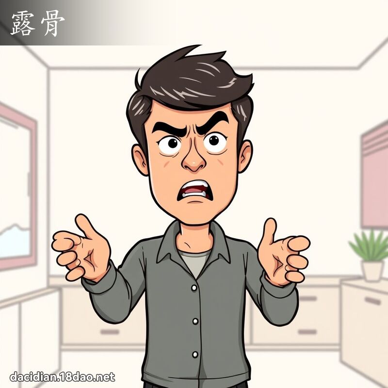 露骨 - 國語大辭典配圖