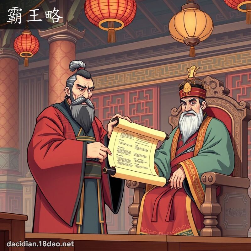 霸王略 - 國語大辭典配圖