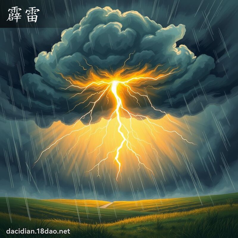 霹雷 - 國語大辭典配圖