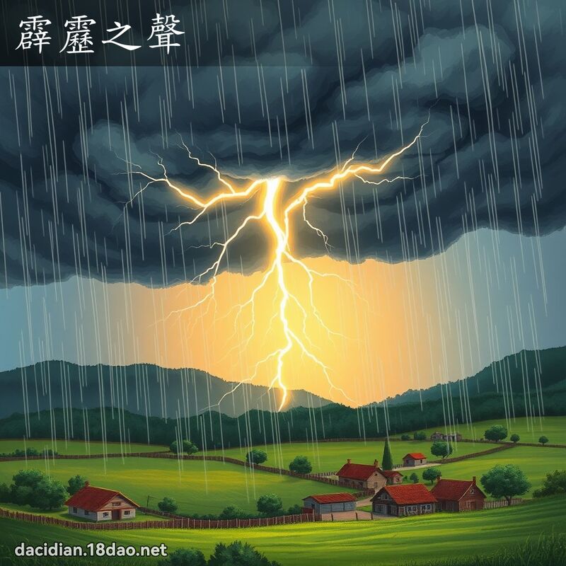 霹靂之聲 - 國語大辭典配圖
