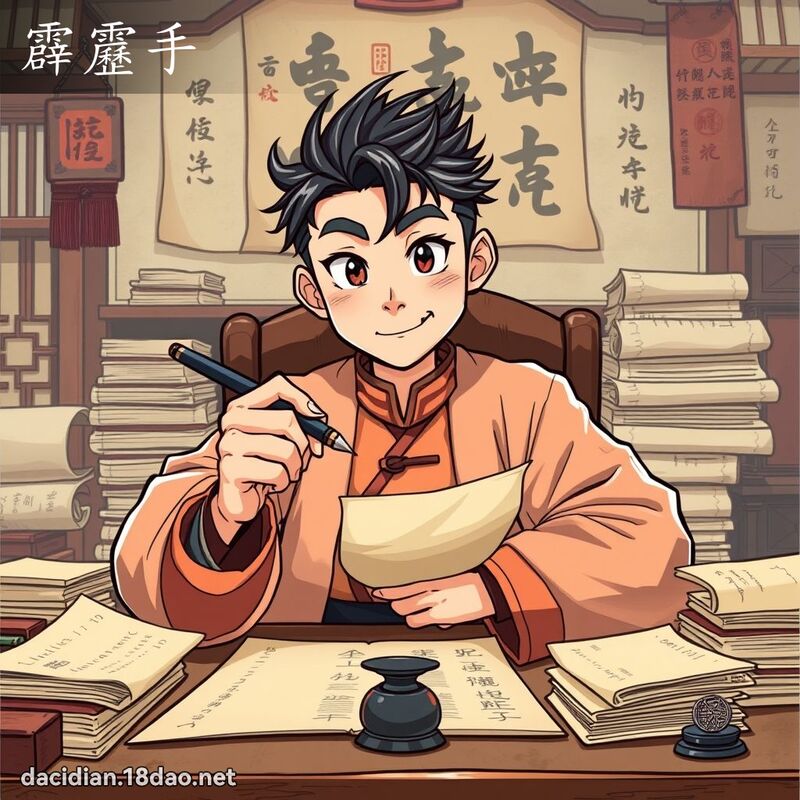 霹靂手 - 國語大辭典配圖