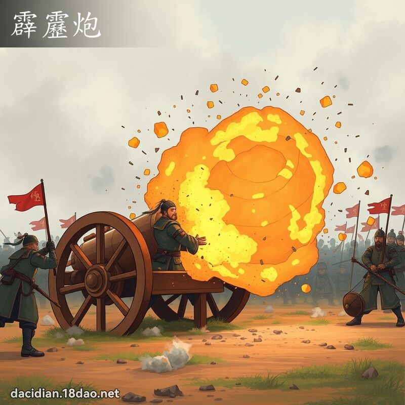霹靂炮 - 國語大辭典配圖