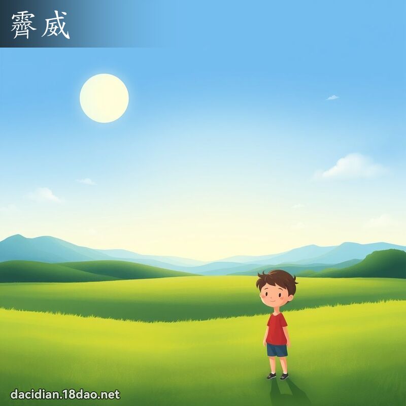 霽威 - 国语大辞典配图