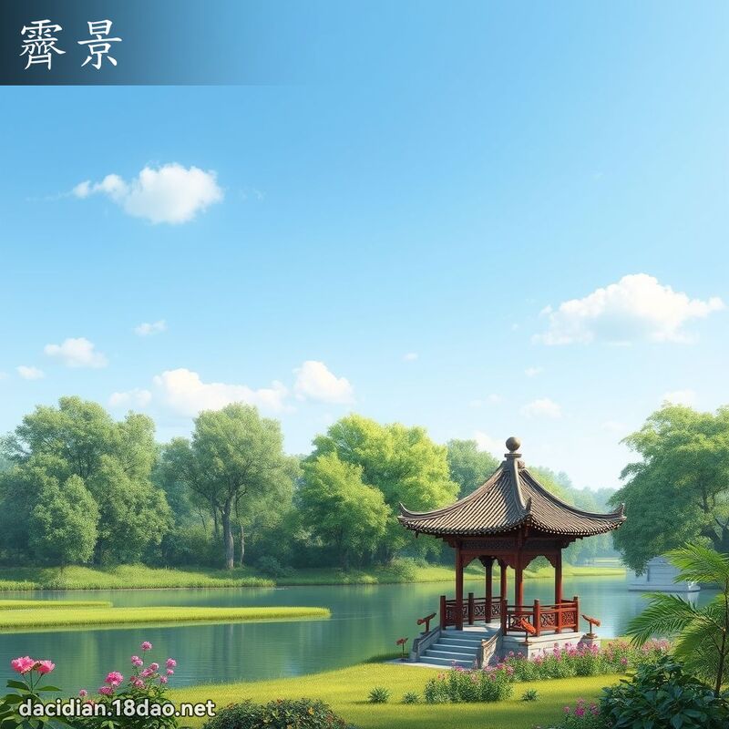 霽景 - 国语大辞典配图