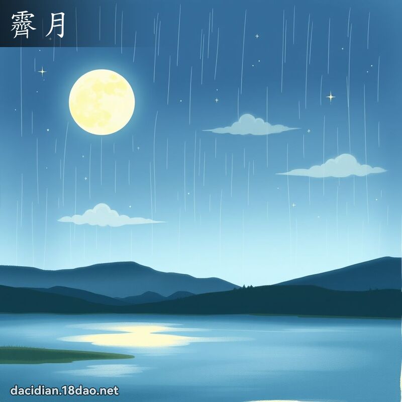 霽月 - 国语大辞典配图