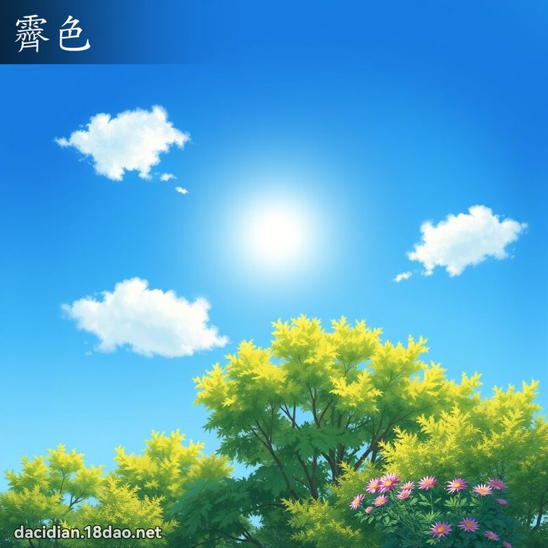 霽色 - 國語大辭典配圖