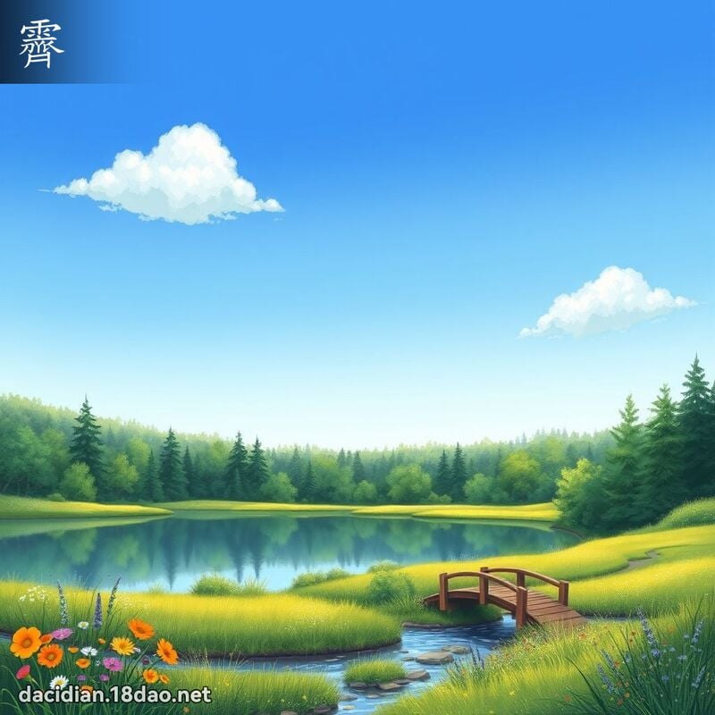 霽 - 国语大辞典配图