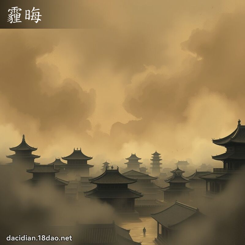 霾晦 - 國語大辭典配圖
