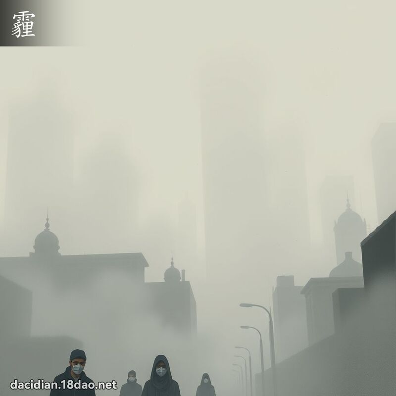 霾 - 國語大辭典配圖