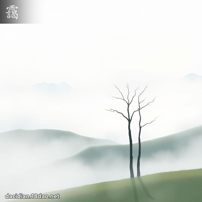 靄 - 国语大辞典配图