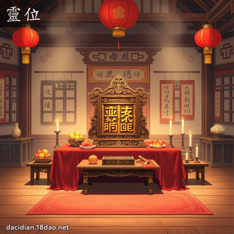靈位 - 國語大辭典配圖