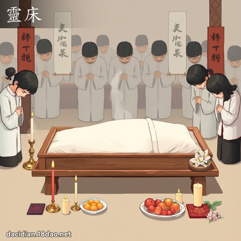 靈床 - 國語大辭典配圖