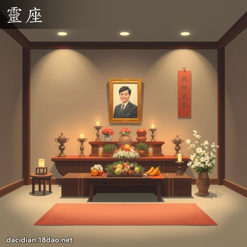 靈座 - 國語大辭典配圖