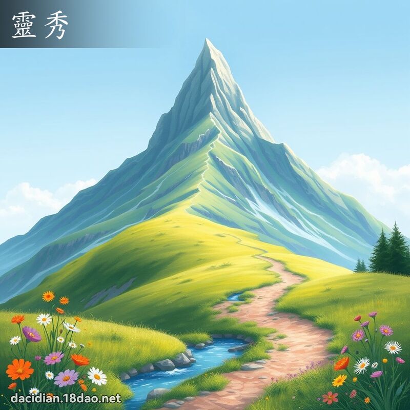 靈秀 - 國語大辭典配圖