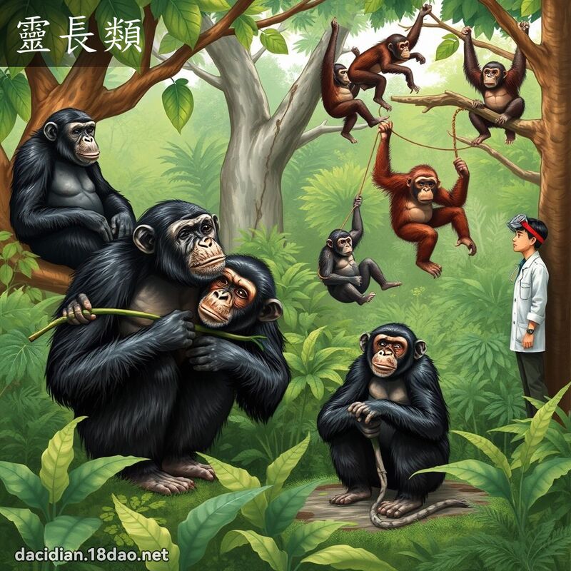 靈長類 - 國語大辭典配圖